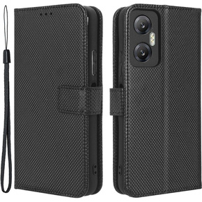 Калъф с капак за Infinix Hot 20 5G, Wallet Smart Magnet Case, черен