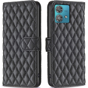 Калъф с капак за Motorola Edge 40 Neo, Wallet, BINFEN COLOR, черен