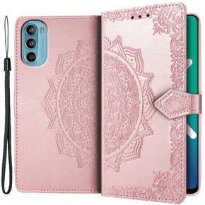 Калъф с капак за Motorola Moto G52 / G82 5G, Mandala, розов