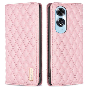 Калъф с капак за Oppo A60, Wallet, BINFEN COLOR, розов