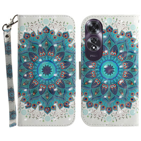 Калъф с капак за Oppo A60, Wallet, Mandala Flower