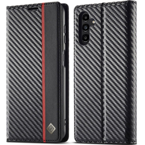 Калъф с капак за Samsung Galaxy A34 5G, Carbon LC.IMEEKE, черен