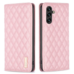 Калъф с капак за Samsung Galaxy A35 5G, Wallet, BINFEN COLOR, розов