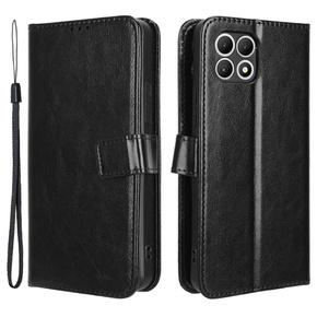 Калъф с капак за T Phone 2 5G, Crazy Horse Wallet, черен