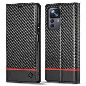 Калъф с капак за Xiaomi 12T / 12T Pro, LC.IMEEKE, черен