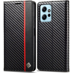 Калъф с капак за Xiaomi Redmi Note 12 4G, Carbon LC.IMEEKE, черен