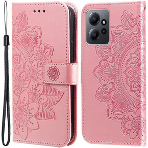 Калъф с капак за Xiaomi Redmi Note 12 4G, Mandala Flower, розов