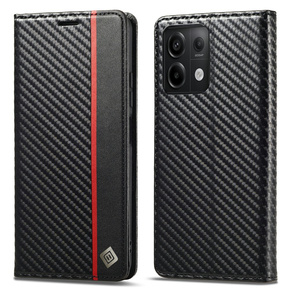 Калъф с капак за Xiaomi Redmi Note 13 5G, Carbon LC.IMEEKE, черен