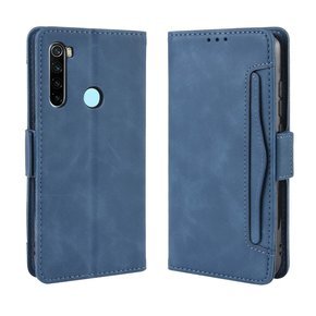 Калъф с капак за Xiaomi Redmi Note 8T, Card Slot, син