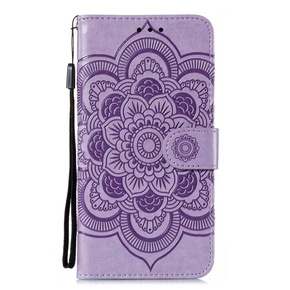 Калъф с капак за Xiaomi Redmi Note 9s/ 9 Pro, Mandala Flower, лилав