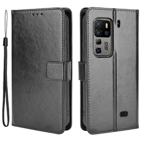 Калъф с капак за uleFone Armor 11 5G/Armor 11T 5G, Crazy Horse Wallet, черен