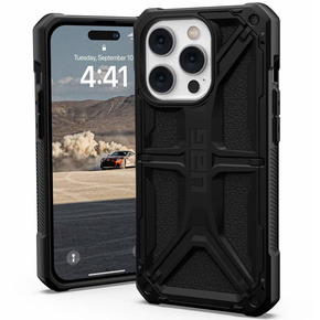 Калъф Urban Armor Gear за iPhone 14 Pro, Monarch, черен