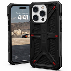 Калъф Urban Armor Gear за iPhone 14 Pro, Monarch, Kevlar черен