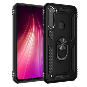 брониран калъф за Xiaomi Redmi Note 8, Nox Case Ring, черен