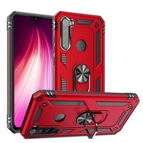 брониран калъф за Xiaomi Redmi Note 8T, Nox Case Ring, червен