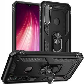 брониран калъф за Xiaomi Redmi Note 8T, Nox Case Ring, черен