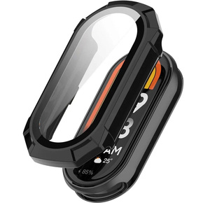 2w1 Etui + Szkło Hartowane do Xiaomi Smart Band 8, Czarne