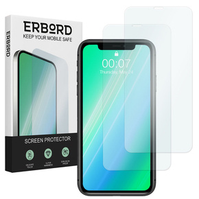 2x Закалено стъкло за iPhone 11 Pro, ERBORD 9H Hard Glass на екрана