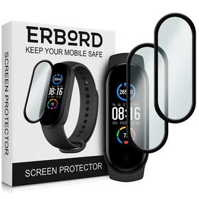 2x ERBORD хибридно стъкло за Xiaomi Mi Band 5