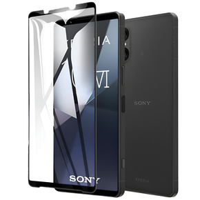 3D закалено стъкло за Sony Xperia 10 VI, черна рамка