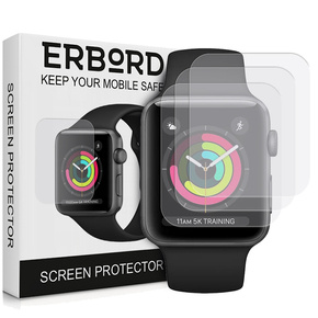 3x ERBORD Хидрогел фолио за Apple Watch 1/2/3 42mm