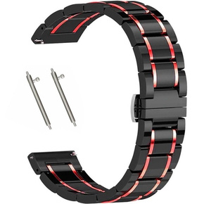 Bransoleta uniwersalna z teleskopem 22mm, Black/Red