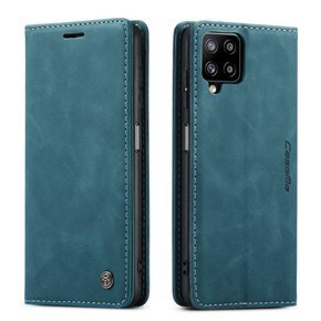 CASEME калъф за Samsung Galaxy A12 / M12 / A12 2021, Leather Wallet Case, син