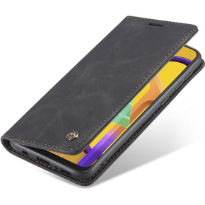 CASEME калъф за Samsung Galaxy M21, Leather Wallet Case, черен