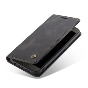 CASEME калъф за Samsung Galaxy S7, Leather Wallet Case, черен