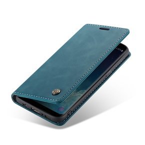 CASEME калъф за Samsung Galaxy S8, Leather Wallet Case, син