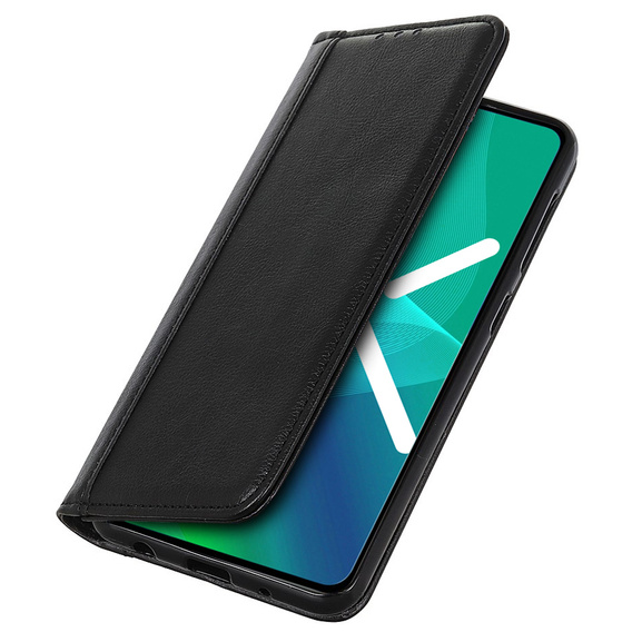 Калъфи за Huawei Nova 10 SE, Wallet Litchi Leather, черен