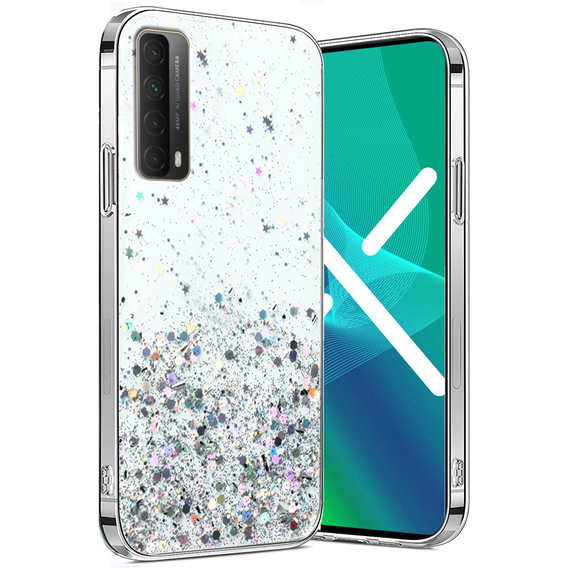 Калъфи за Huawei P Smart 2021/Y7A, Glittery, прозрачен