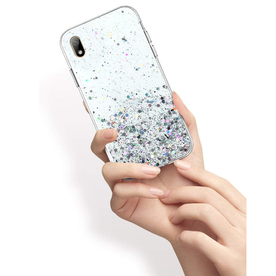 Калъфи за Huawei Y5 2019, Glittery, прозрачен