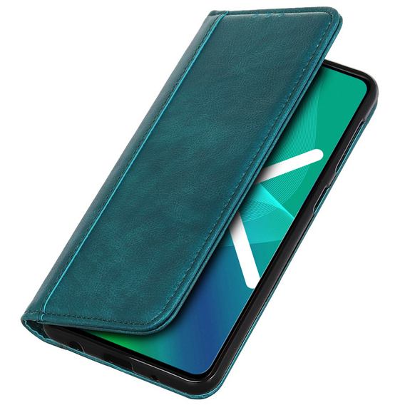 Калъфи за Motorola Edge 40 Pro 5G, Wallet Litchi Leather, зелен