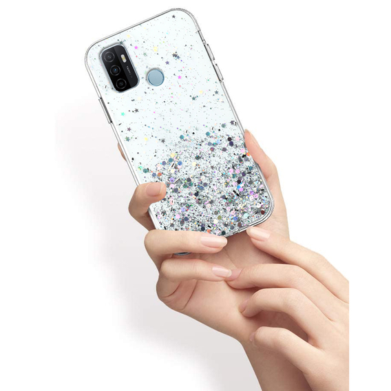 Калъфи за Oppo A53 2020, Glittery, прозрачен