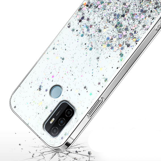 Калъфи за Oppo A53 2020, Glittery, прозрачен