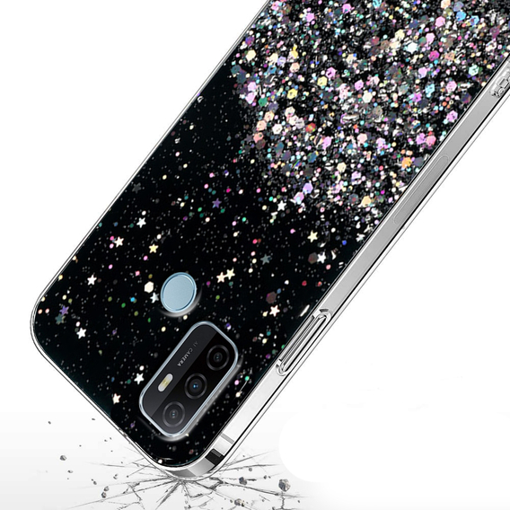 Калъфи за Oppo A53 2020, Glittery, черен