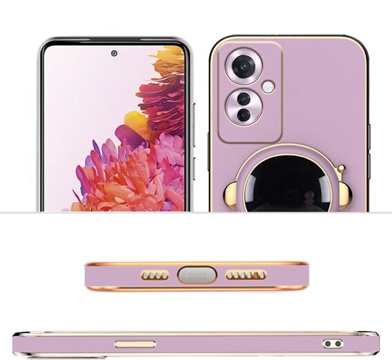 Калъфи за Oppo Reno 11F 5G, Astronaut, лилав