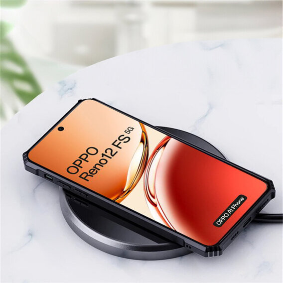 Калъфи за Oppo Reno 12FS / 12F, AntiDrop Hybrid, черен