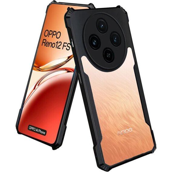 Калъфи за Oppo Reno 12FS / 12F, AntiDrop Hybrid, черен