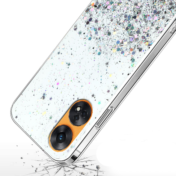 Калъфи за Oppo Reno8 T, Glittery, прозрачен