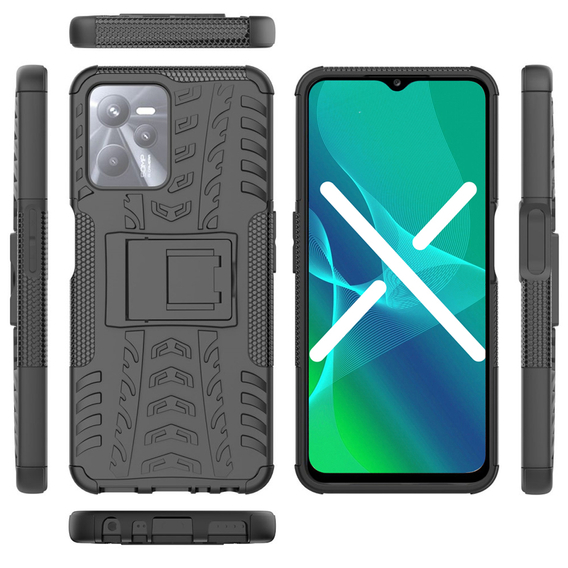 Калъфи за Realme C35, Tire Armor, черен