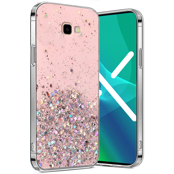 Калъфи за Samsung Galaxy J4 Plus, Glittery, розов