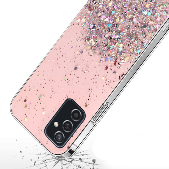 Калъфи за Samsung Galaxy M52 5G, Glittery, розов