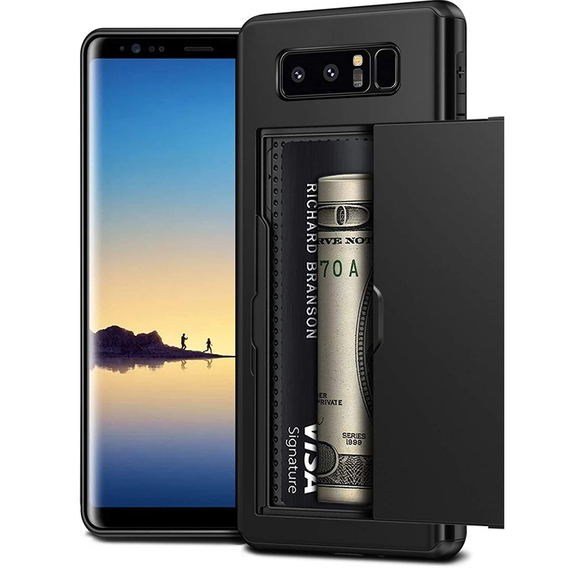 Калъфи за Samsung Galaxy Note 8, Sliding Card Holder, черен