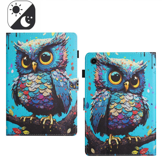 Калъфи за Samsung Galaxy Tab A9+ X210 / X215 / X216B, owl