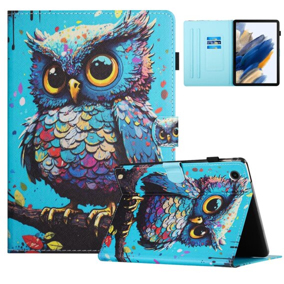 Калъфи за Samsung Galaxy Tab A9+ X210 / X215 / X216B, owl