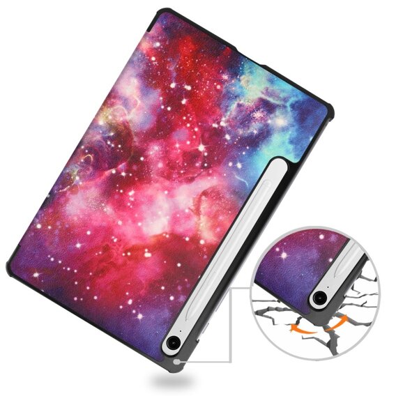 Калъфи за Samsung Galaxy Tab S9 FE, Smartcase Pen Slot, galactic