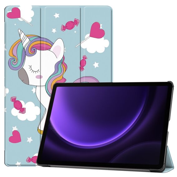 Калъфи за Samsung Galaxy Tab S9 FE, Smartcase Pen Slot, unicorn