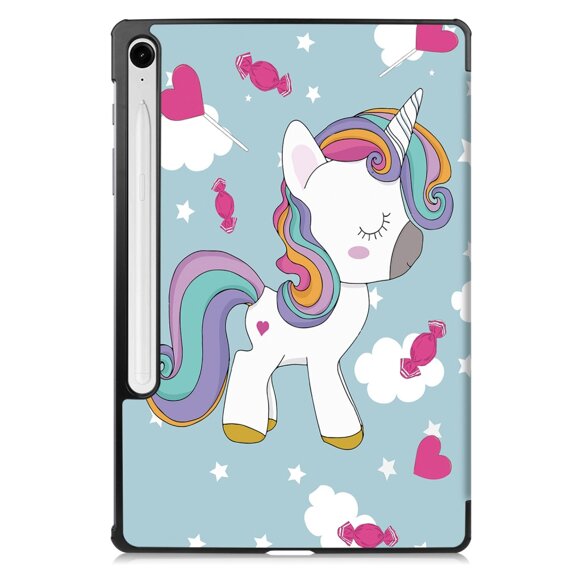 Калъфи за Samsung Galaxy Tab S9 FE, Smartcase Pen Slot, unicorn